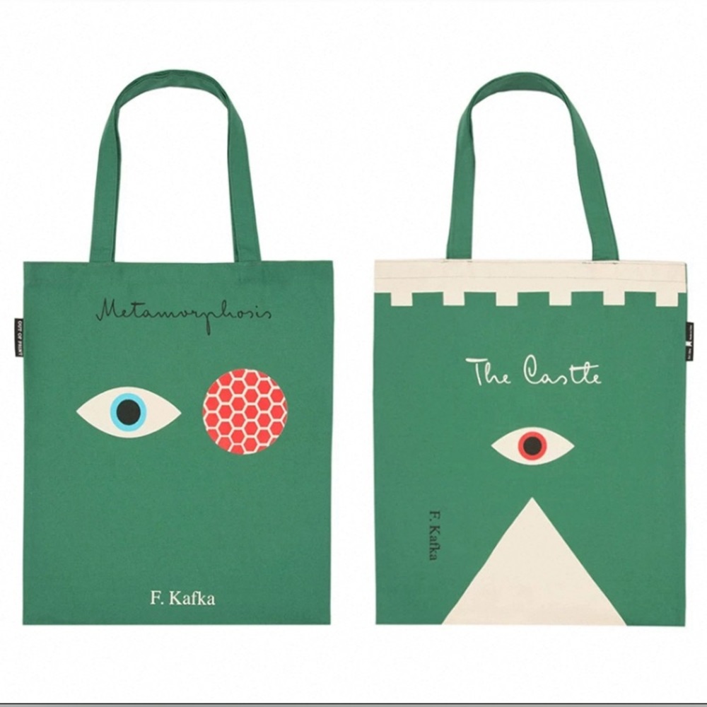 BNWT Out of Print Franz Kafka tote bag